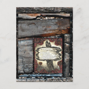 Zeichen eines Souls in Not Postkarte