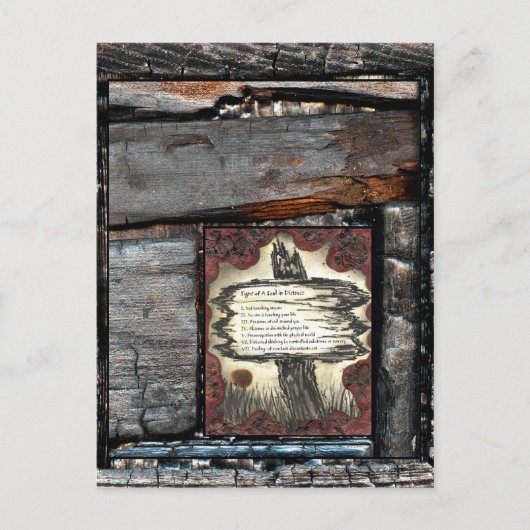 Zeichen eines Souls in Not Postkarte (Vorderseite)