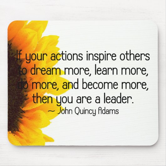 Zeichen eines wahren Führers Mousepad (Vorne)