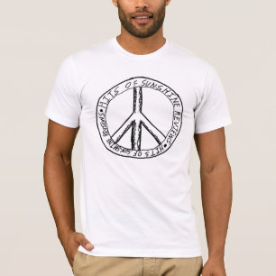 Zeichen-Entwurf der Männer Friedens T-Shirt