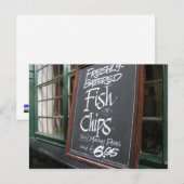 Zeichen "Fisch und Jetons" Postkarte (Vorne/Hinten)