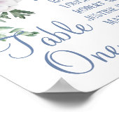 Zeichen für Anemone und Thistle Tabletop Poster (Ecke)