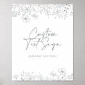 Zeichen für benutzerdefinierte Textkalligrafie - N Poster (Vorne)