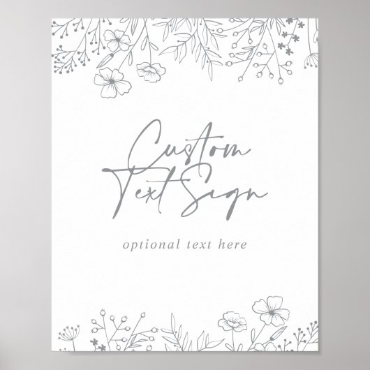 Zeichen für benutzerdefinierte Textkalligrafie - N Poster (Vorne)