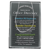 Zeichen für benutzerdefinierte und Niedliche Alter Mittlere Geschenktüte (Rückseite)