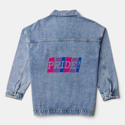 Zeichen für Bisexualität Jeansjacke (Rückseite)