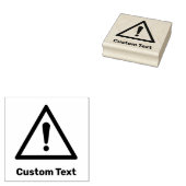 Zeichen für das generische Warndreieck Gummistempel (Stempel)