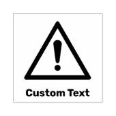 Zeichen für das generische Warndreieck Gummistempel (Prägung)