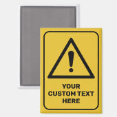 Zeichen für das generische Warndreieck Magnet (Vorderseite/Rückseite)