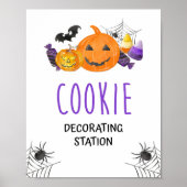 Zeichen für das Party der Halloween-Cookie-Dekorat Poster (Vorne)