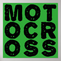 Zeichen für das Riesenmotocross-Logo "Dirt Bike Po