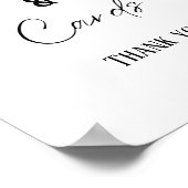 Zeichen für das Ziel und die Karten Brautparty Poster (Ecke)