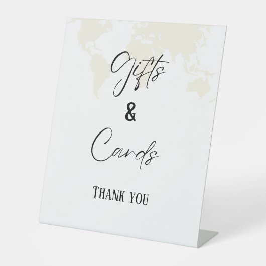 Zeichen für das Ziel und die Karten Brautparty Sockelschild (Vorderseite)