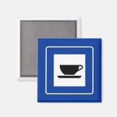 Zeichen für den Kaffeeverkehr Magnet (Vorderseite/Rückseite)
