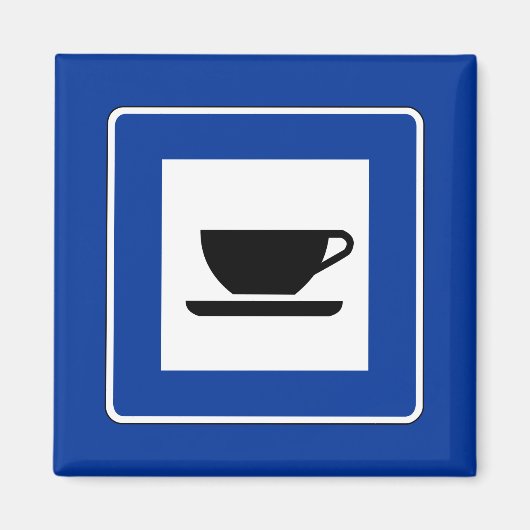 Zeichen für den Kaffeeverkehr Magnet (Vorne)