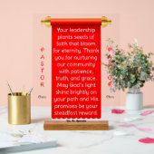 Zeichen für die Aufwertung von roten Goldbannern Acrylschild (Hochzeit)