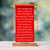 Zeichen für die Aufwertung von roten Goldbannern Acrylschild (Neutral)