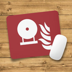 Zeichen für die Flaschensicherheit eines fest eing Mousepad