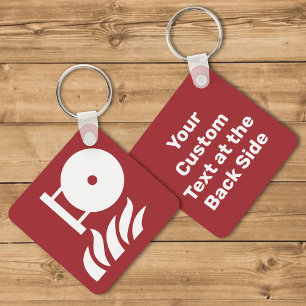 Zeichen für die Flaschensicherheit eines fest eing Schlüsselanhänger