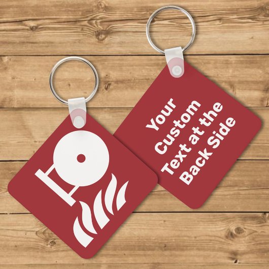 Zeichen für die Flaschensicherheit eines fest eing Schlüsselanhänger