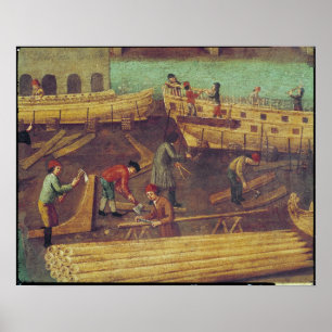 Zeichen für die Marangoni Familie der Schiffbauer Poster