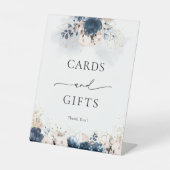 Zeichen für die Rose von Navy Blue und Dusty Sockelschild (Vorderseite)