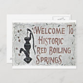 Zeichen für die roten Spundringe Postkarte (Vorne/Hinten)