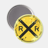 ZEICHEN FÜR DIE SCHIENENSTRASSENÜBERSCHREITUNG VON MAGNET (Vorderseite/Rückseite)