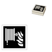 Zeichen für die Sicherheit von Feuerschläuchen Gummistempel (Stempel)