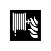 Zeichen für die Sicherheit von Feuerschläuchen Gummistempel (Prägung)