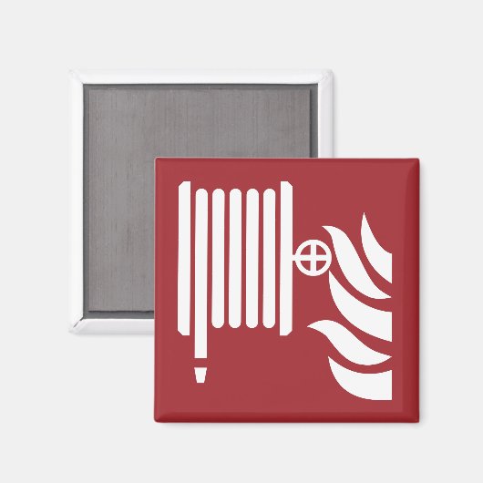 Zeichen für die Sicherheit von Feuerschläuchen Magnet (Vorderseite/Rückseite)