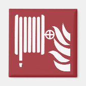 Zeichen für die Sicherheit von Feuerschläuchen Magnet (Vorne)