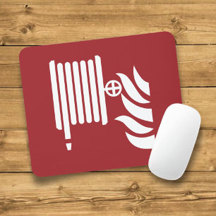 Zeichen für die Sicherheit von Feuerschläuchen Mousepad
