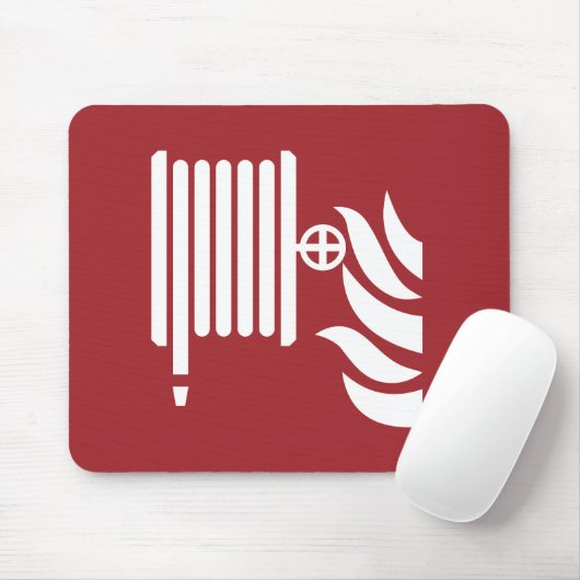 Zeichen für die Sicherheit von Feuerschläuchen Mousepad (Mit Mouse)