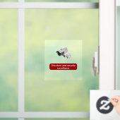 Zeichen für die statische Sicherheitsüberwachung v Fensteraufkleber (Zuhause)