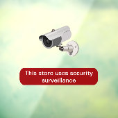 Zeichen für die statische Sicherheitsüberwachung v Fensteraufkleber (Blatt 3)