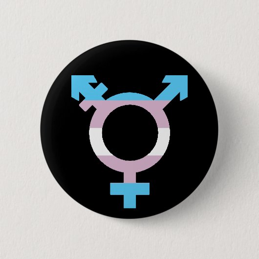 Zeichen für die Trans-Flagge Button (Vorderseite)
