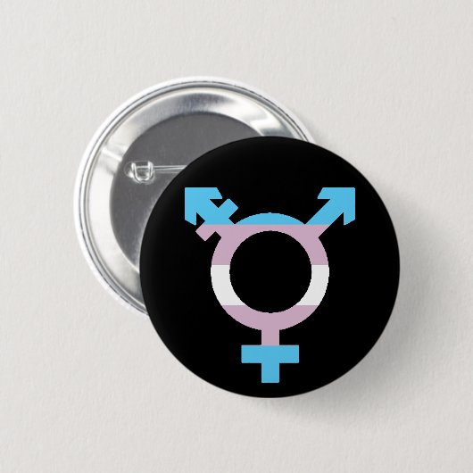 Zeichen für die Trans-Flagge Button (Vorne & Hinten)