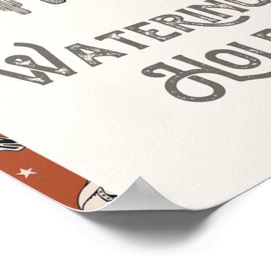 Zeichen für digitale Western Poster (Ecke)