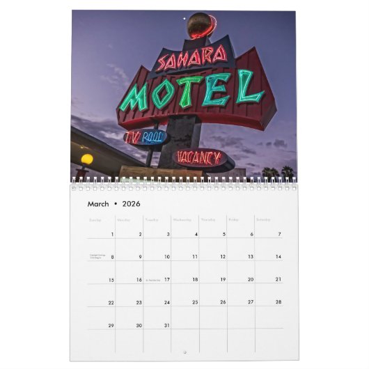 Zeichen für einen Neujahrskalender Kalender (Mär 2026)