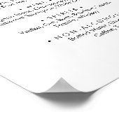 Zeichen für einfache kalligraphische Hochzeitsgetr Poster (Ecke)