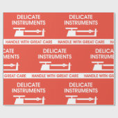 Zeichen für empfindliche Instrumente Geschenkpapier (Flach)