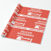 Zeichen für empfindliche Instrumente Geschenkpapier (Ungerollt)