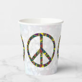 Zeichen für Frieden  Pappbecher (Links)