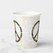 Zeichen für Frieden  Pappbecher (Rechts)