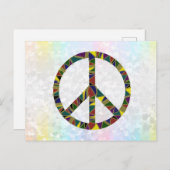 Zeichen für Frieden Postkarte (Vorne/Hinten)