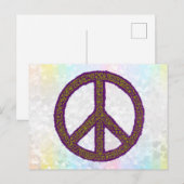 Zeichen für Frieden Postkarte (Vorne/Hinten)