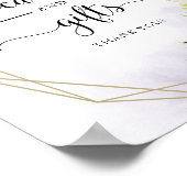 Zeichen für geometrische Grünflächen und Geschenke Poster (Ecke)