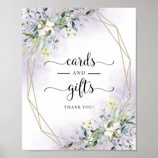 Zeichen für geometrische Grünflächen und Geschenke Poster (Vorne)