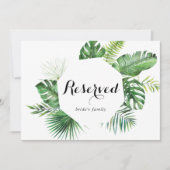 Zeichen für geometrische Hochzeit in Urlaubsort (Vorderseite)